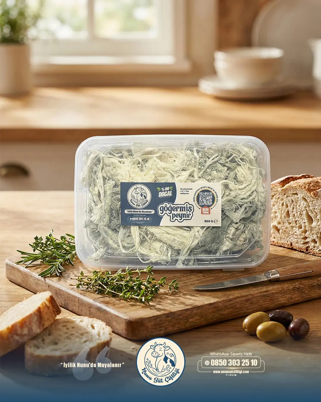 Göğermiş Peynir (900Gr)