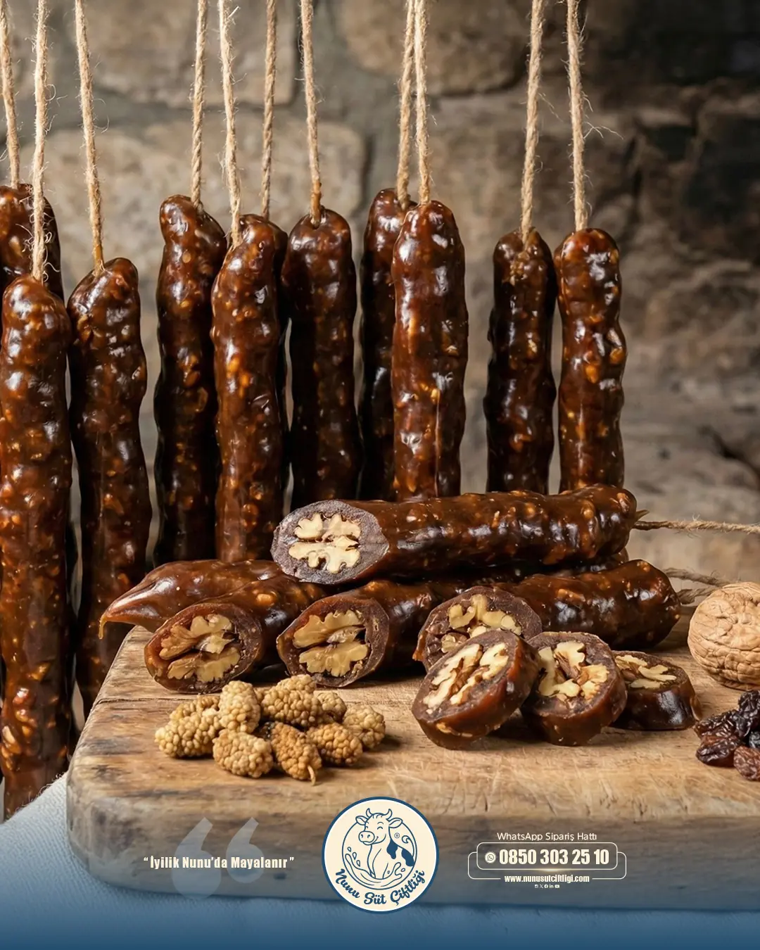 Doğal Cevizli Köme (1Kg)